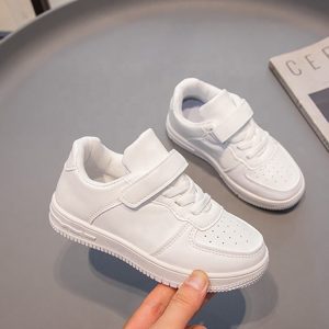 Autumn and Winter New Children's Sports Shoes Boys High-quality High-top Sneakers Girls Baby Shoes Small White Shoes