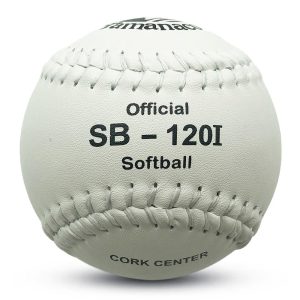Fast Shipping 12 Inches Softball White Premium Pvc Leather PK Grade Cork Tamanaco SB-120I Softball Ball in Stock