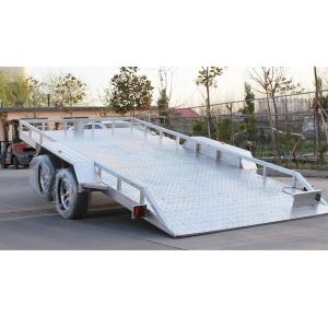 4 Ton Double Axel Trailer Adjustable Car Trailer Tilt Trailer for Mini Excavator