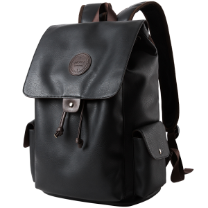 New Fashion Wholesale Waterproof Backpack Black Business School Men Designer Leather Backpacks