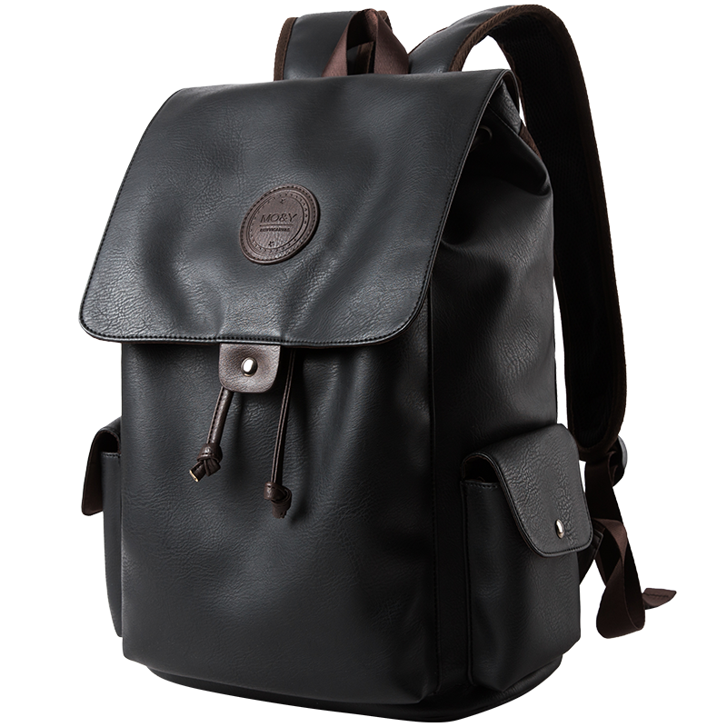 New Fashion Wholesale Waterproof Backpack Black Business School Men Designer Leather Backpacks
