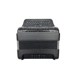 SEASOUND Professional 34-Button 12-Bass 3-Registers Accordion with Black Matt Finish JB3412C Model