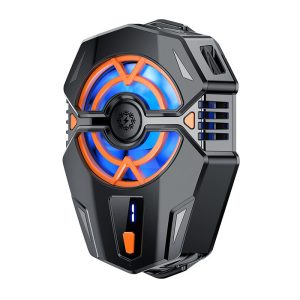 Portable Foldable Mobile Phone Cooler with Fan Quickly Cooling Radiator Digital Display Back Cooler for Gaming Phone Accessories