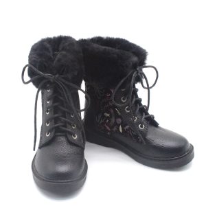 Summer Fashion Print Leather Kids Boots Wholesale Warm Boys Girls Snow Boots
