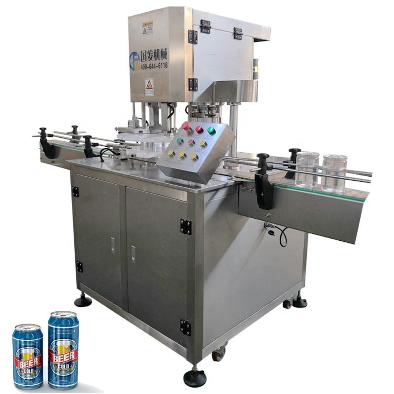 Soft Drink Full Automatic 10 Sealer Sealing Machine 55mm Metal/plastic Cans Sealer Beverage Seal Machine
