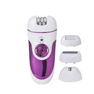 Rechargeable 4 in 1 Lady Shaver Epilator Callus Remover