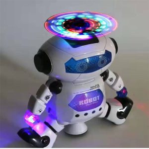 Dancing Robot with Light and Music, Cute Lovely Robot Christmas Festival Gift Toys Popular for Kids 360 Degree
