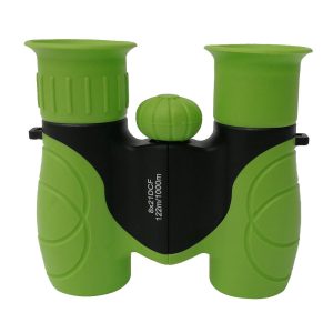 Powerful Magnification 8X21 Binoculars for Kids - Perfect Gift and Toy for 4 5 6 7 8 Year Old Kids (Green)