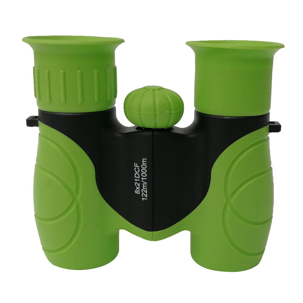 Powerful Magnification 8X21 Binoculars for Kids – Perfect Gift and Toy for 4 5 6 7 8 Year Old Kids (Green)