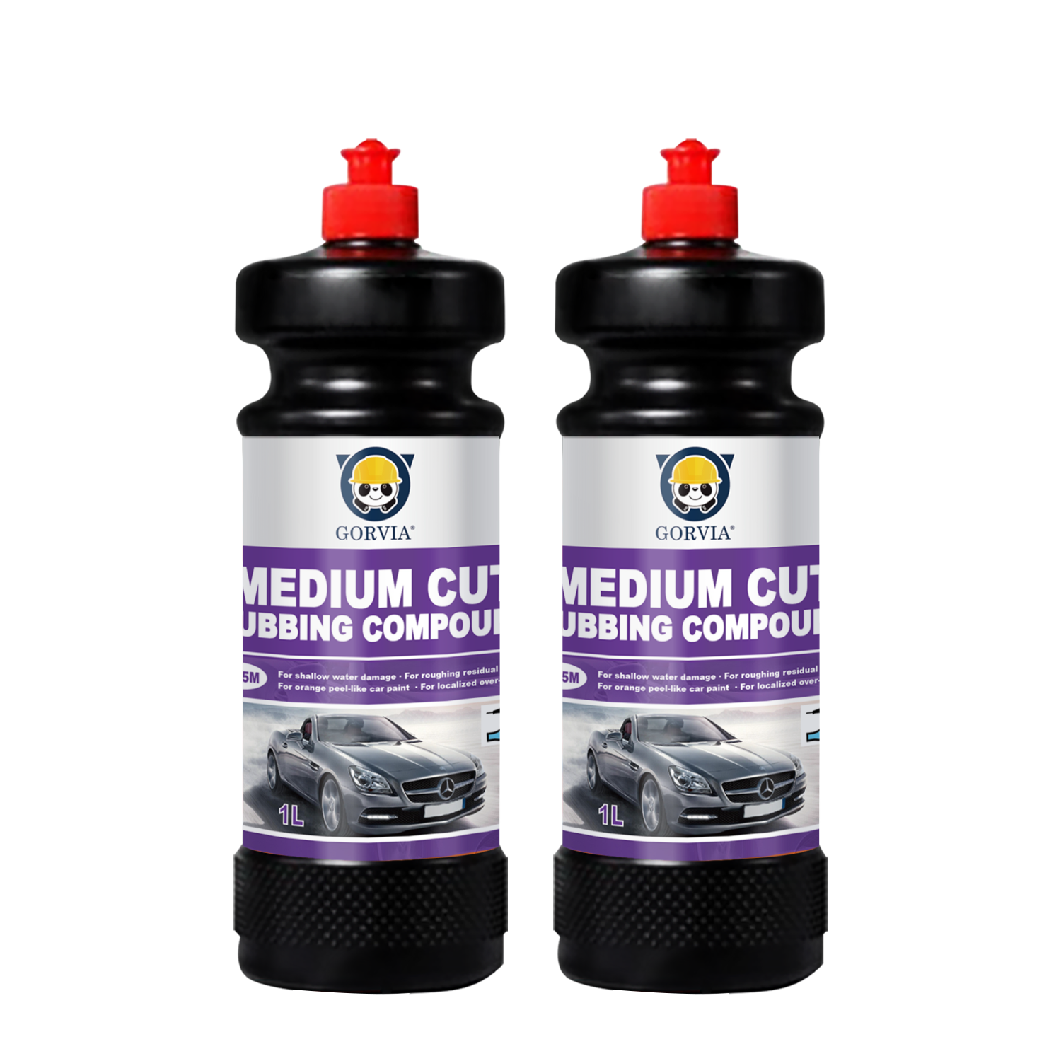 GORVIA R405M 1L Polishing Compound Beauty Polish Wax Medium Cut Rubbing Compound for Cars