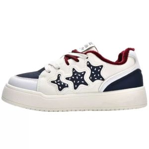 High Quality Women's Fashion Sneakers - White Casual Sports Shoes with Unique Bread Loaf Style