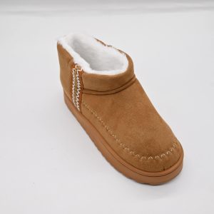 Women's Winter New Snow Boots with Thick-Soled & Non-Slip Ethnic Retro Style High-Bottom Plush PVC Insole Versatile Fashion
