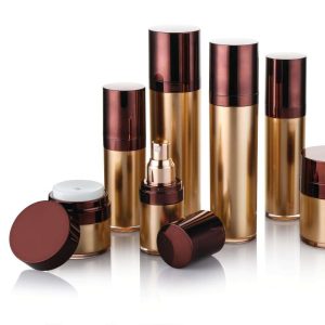 Cosmetic Packaging Cream Jars Plastic Luxury Airless Bottle and Jar Sets Customized Wall Logo Style