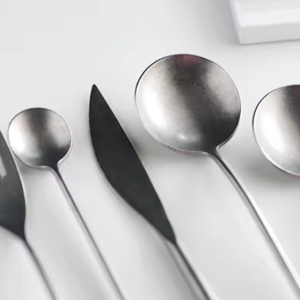 Retro 304 Stainless Steel Cutlery Set Western Dinner Knife Fork Spoon Set Vintage Special Forks Fruit Fork Coffee Tea Spoon