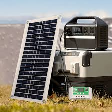 The 10W polycrystalline silicon solar panel integrates a solar panel and a solar charging controller kit for camping travel cars