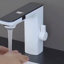 Smart Sensor LED Faucet Bathroom Basin Infrared Faucet Kitchen Sink Mixer Tap Hot and Cold Vanity Touchless Tap Digital Display