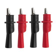 1 Pair Alligator Crocodile Clamp Test Clip Wire Tips Test Clip Multimeter Tester Probe Analysis Instruments Parts Accessories